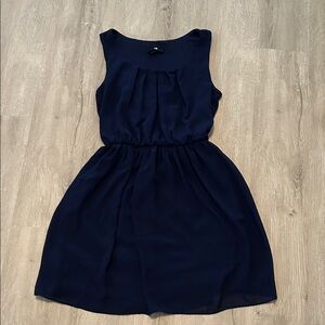 Iz Byer Navy Blue Mini Dress